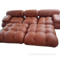 Mario Bellini Camaleonda Sofa in leer